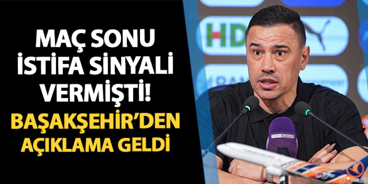 Trabzonspor mağlubiyeti sonrası istifa sinyali vermişti! Başakşehir'den Çağdaş Atan açıklaması geldi