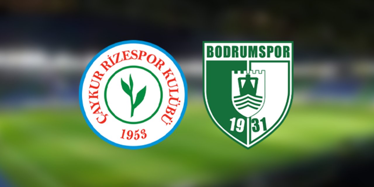 Rizespor ile Bodrum FK Karadeniz’de karşı karşıya geliyor