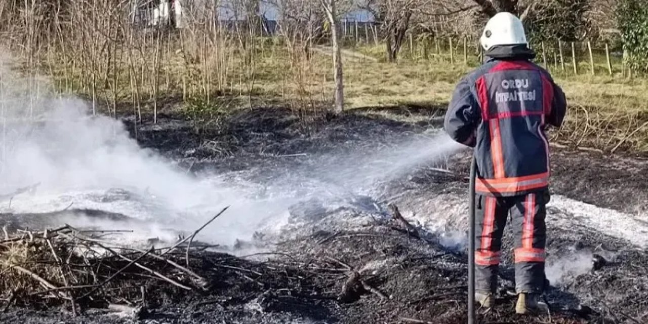 Ordu’da bahçe ve anız yangınları arttı!