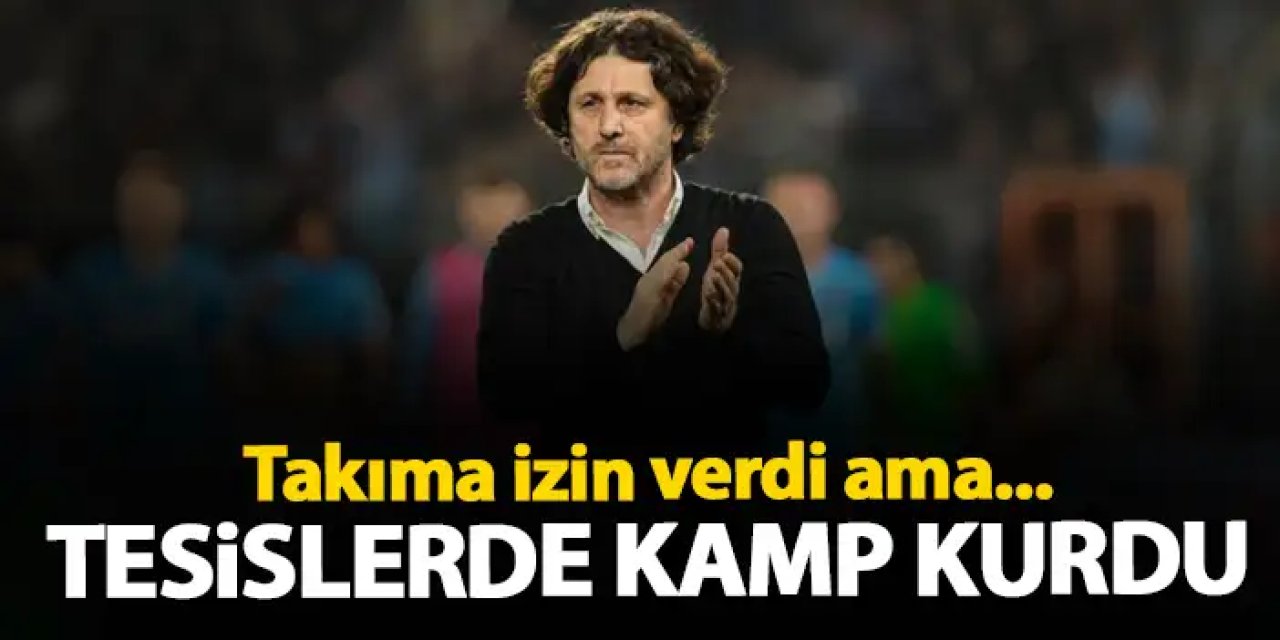 Trabzonspor'da Fatih Tekke tesislere kamp kurdu! Futbolcular izinli o çalışıyor