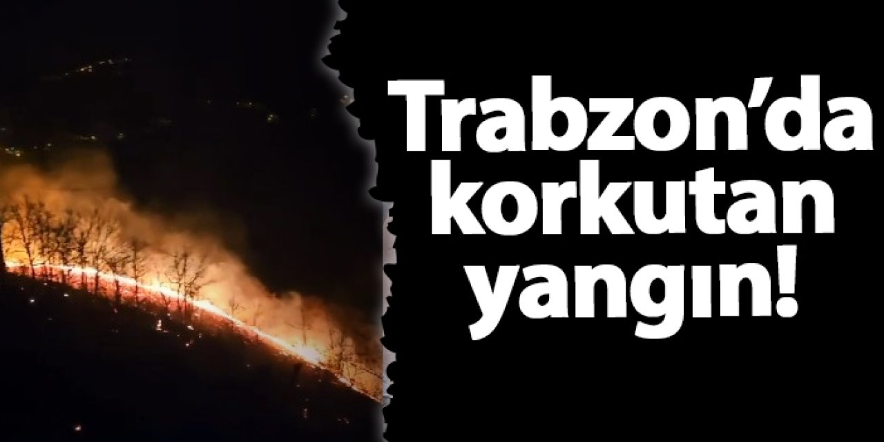 Trabzon'da iftar saatinde korkutan yangın