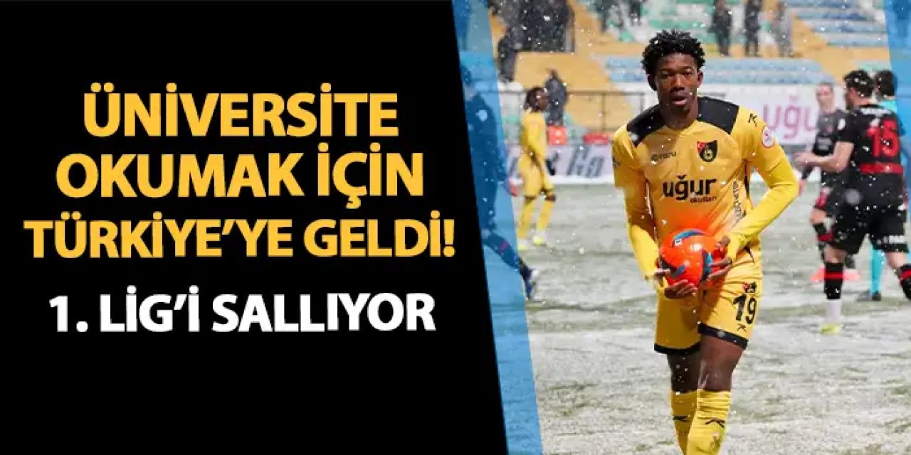 Mali'den üniversite okumak için Türkiye'ye geldi! Attığı gollerle 1. Lig'i sallıyor