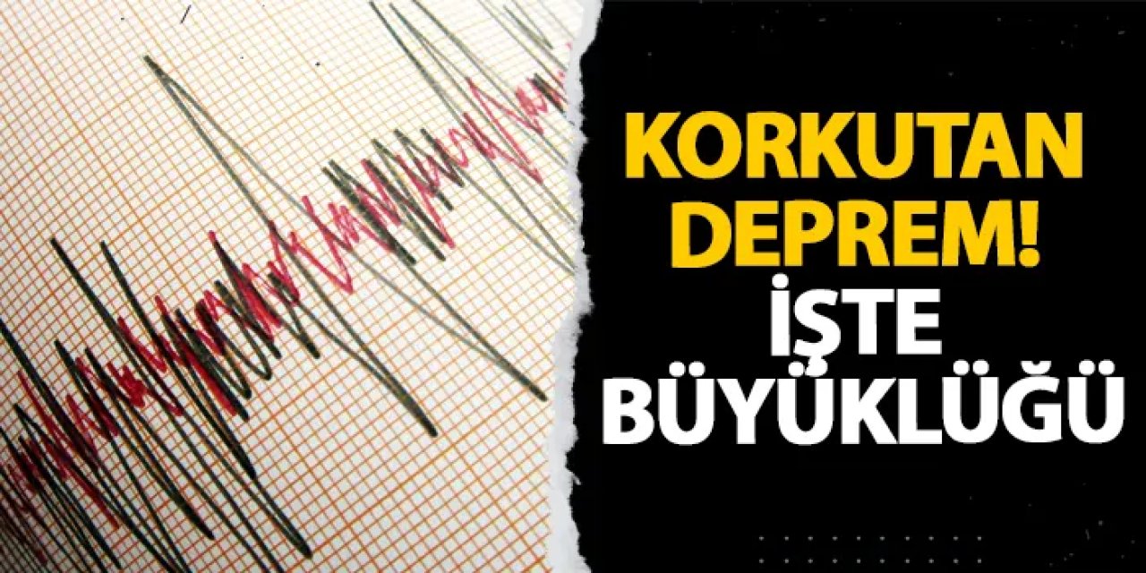 Bursa’da korkutan deprem! İşte büyüklüğü