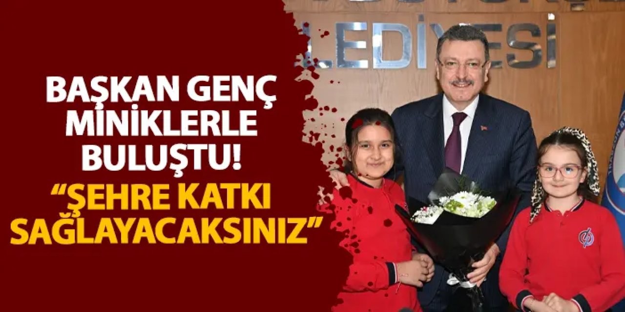 Başkan Genç miniklerle buluştu! “Şehre katkı sağlayacaksınız”