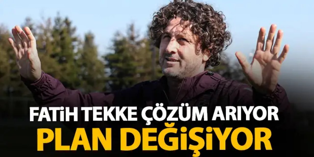 Trabzonspor'da hücum planı değişiyor! Fatih Tekke çözüm arıyor