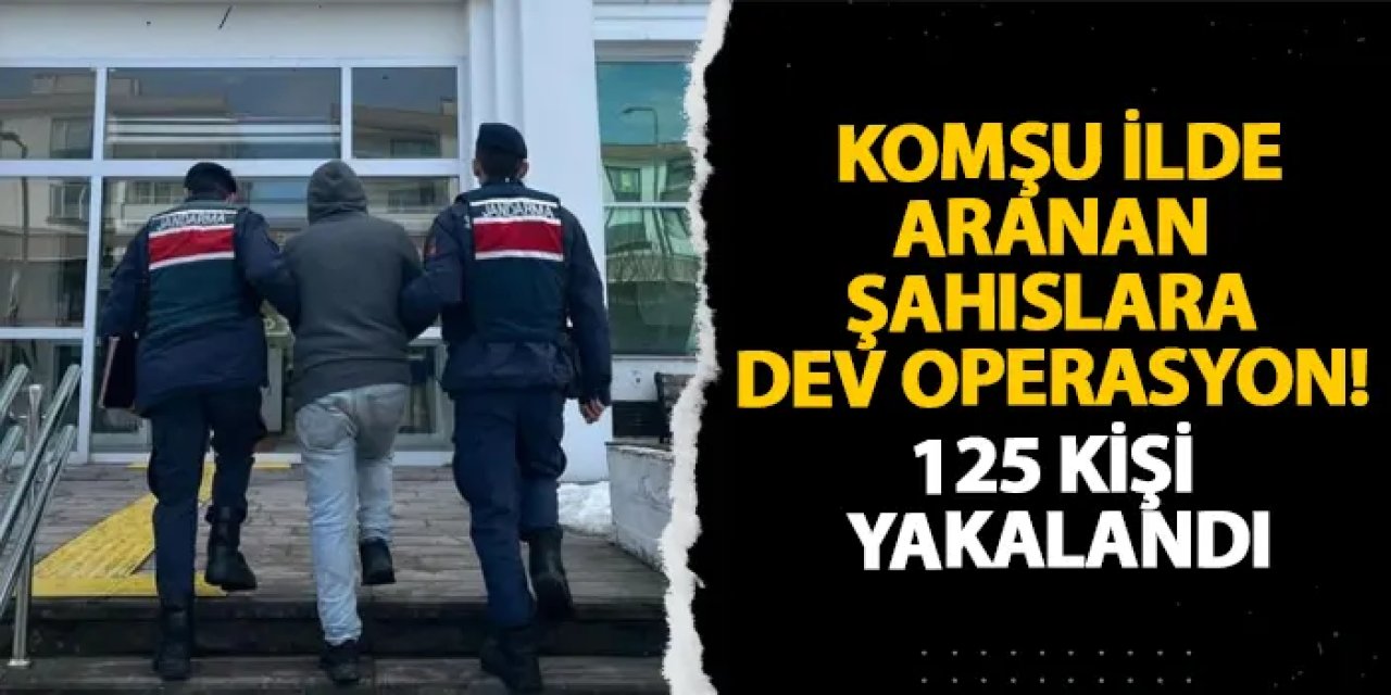Giresun’da aranan şahıslara dev operasyon! 125 kişi yakalandı