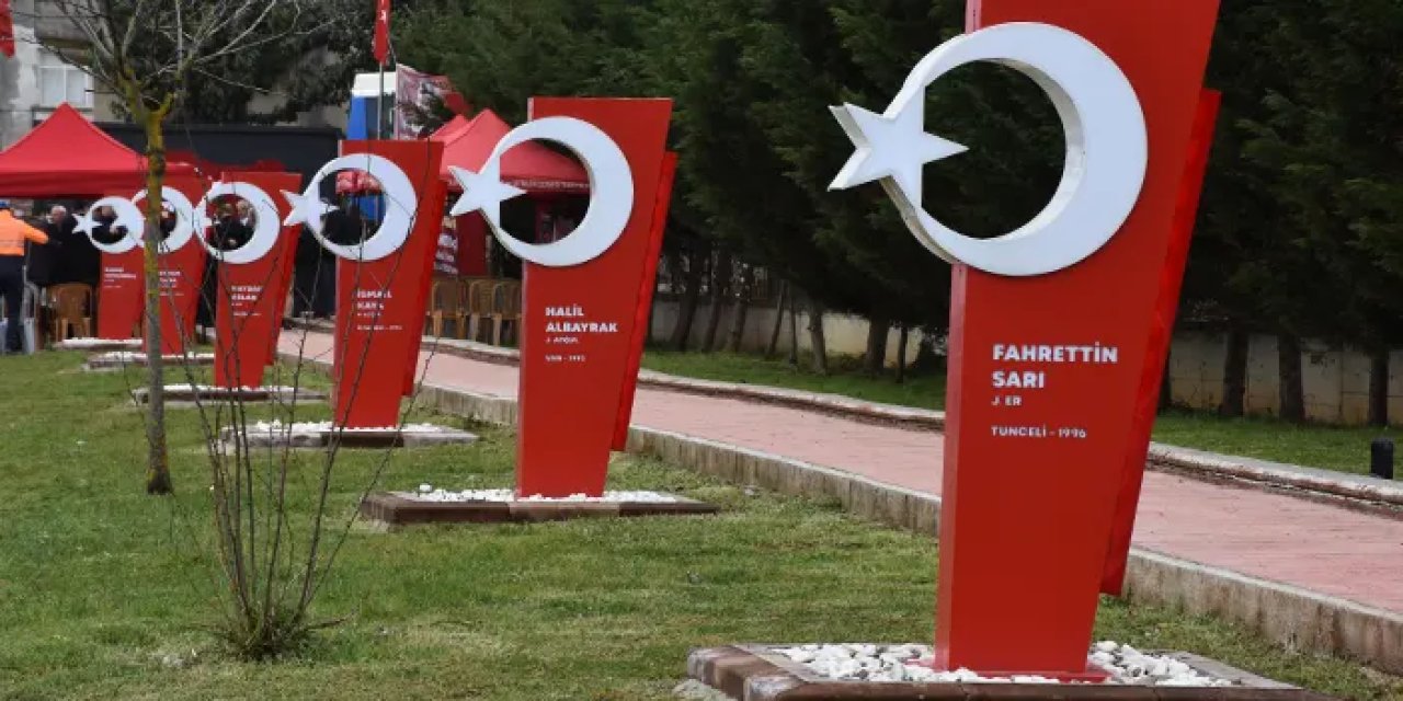 Trabzon'da 9 şehidin adı anıt parkta yaşatılacak!