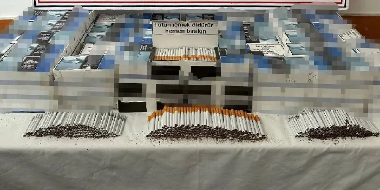 Gümüşhane’de kaçak makaron operasyonu: 22 bin adet ele geçirildi