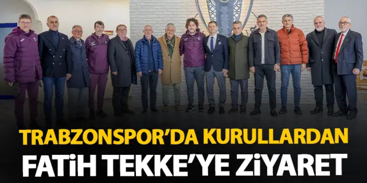 Trabzonspor'da kurul başkanları Fatih Tekke'yi ziyaret etti
