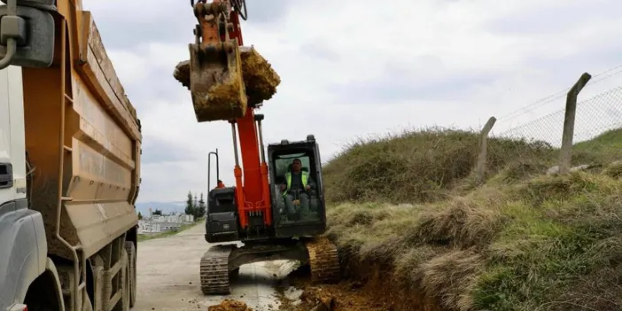 Samsun’da Derecik Mezarlığında çalışmalar başladı!