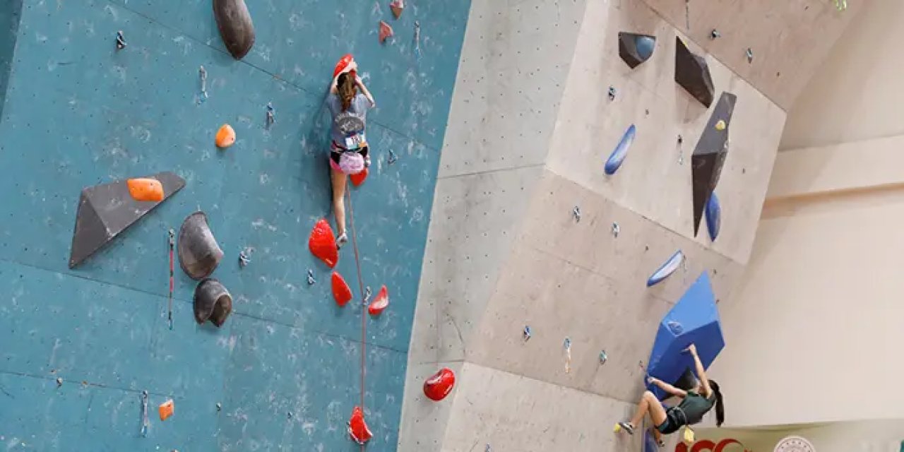 Samsun'da Spor Tırmanış Gençler Türkiye Şampiyonası tamamlandı