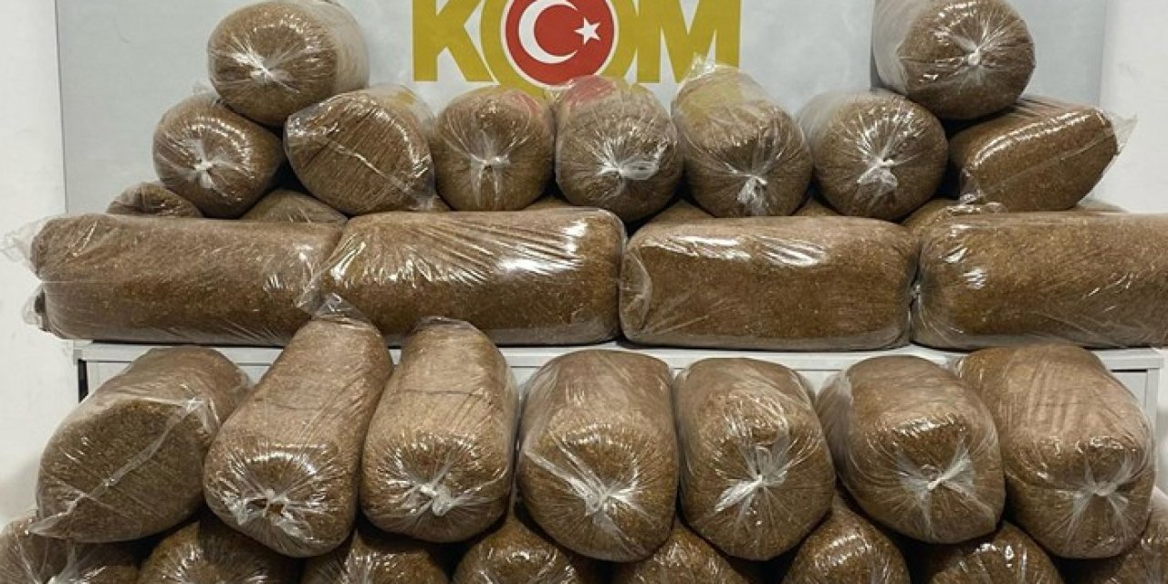 Samsun'da 210 kilogram kaçak tütün ele geçirildi