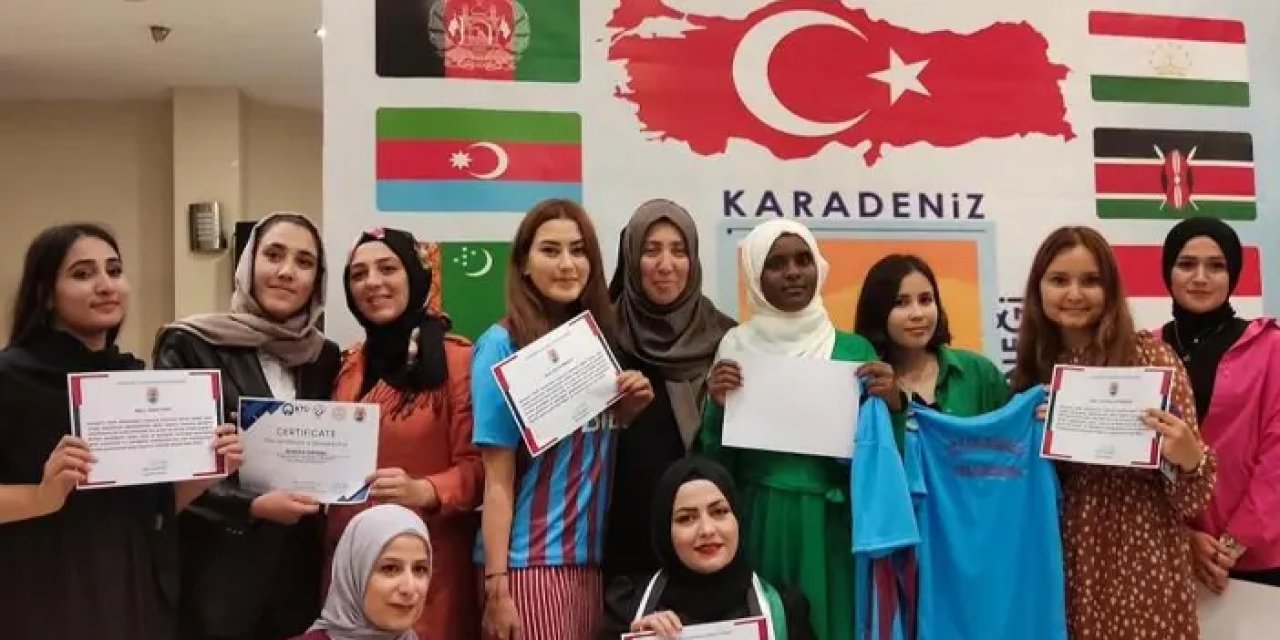 Trabzon’da yabancı öğrenciler Türkiye ve dünyayı tanıyor!