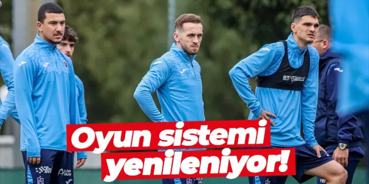 Trabzonspor’da Fatih Tekke oyun sistemini yeniliyor!