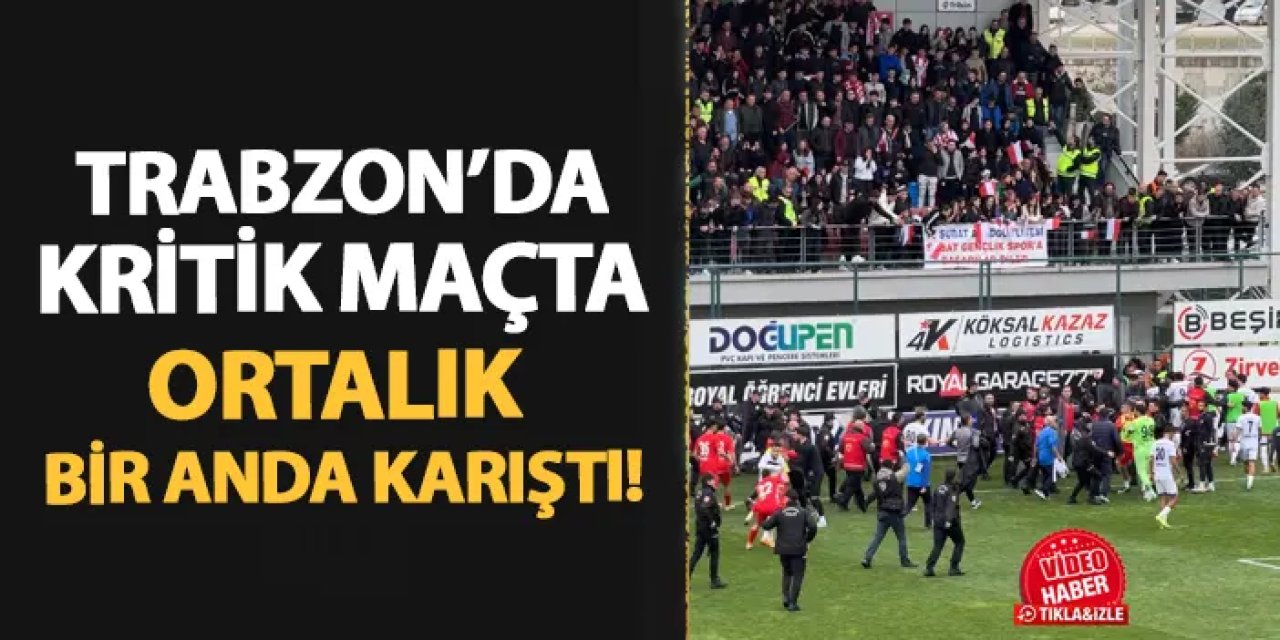 Sebat Gençlikspor - Mardin 1969 Spor maçında ortalık bir anda karıştı