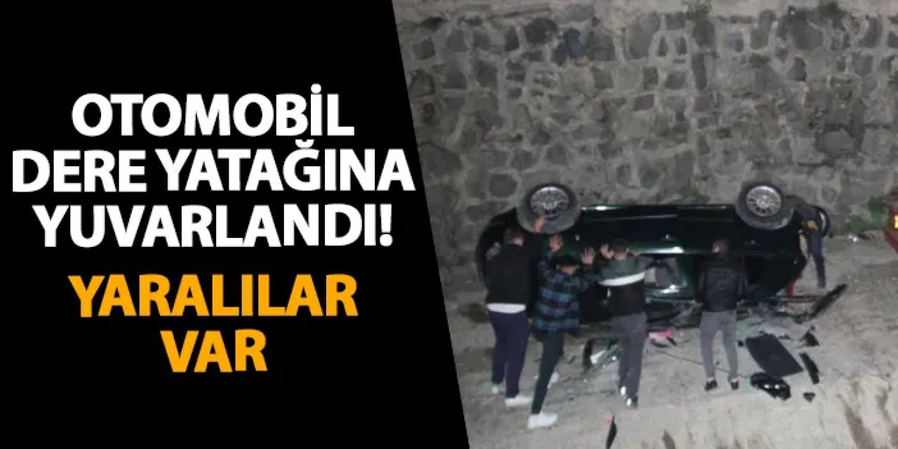 Ordu’da otomobil dere yatağına yuvarlandı! Yaralılar var