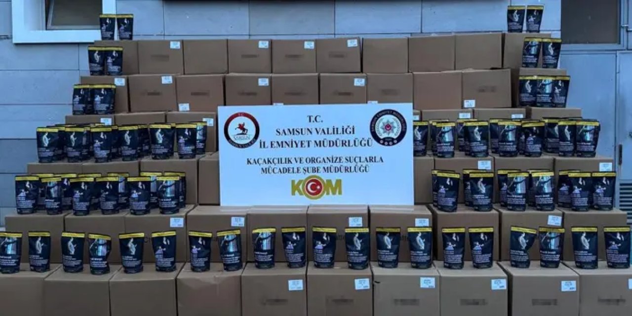 Samsun’da kaçak tütünler ele geçirildi!
