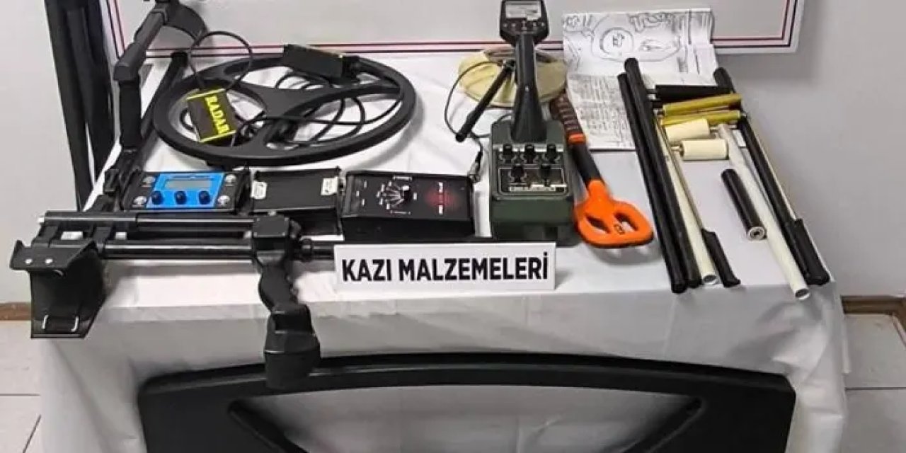 Samsun Ladik’te kaçak kazı hazırlığı! 7 kişi jandarma tarafından yakalandı