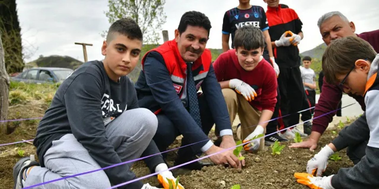 Trabzon’da çocuklara tarımı sevdirecek proje başladı!