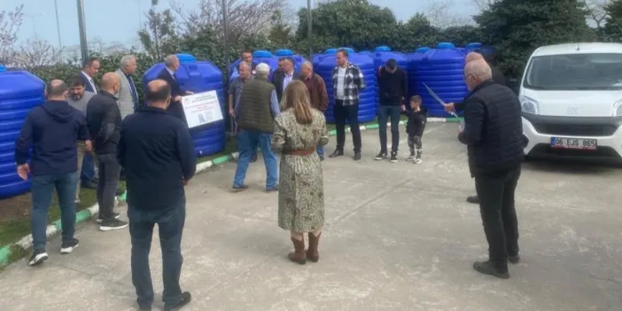 Giresun’da yağmur hasadı ile tarımsal sulama!