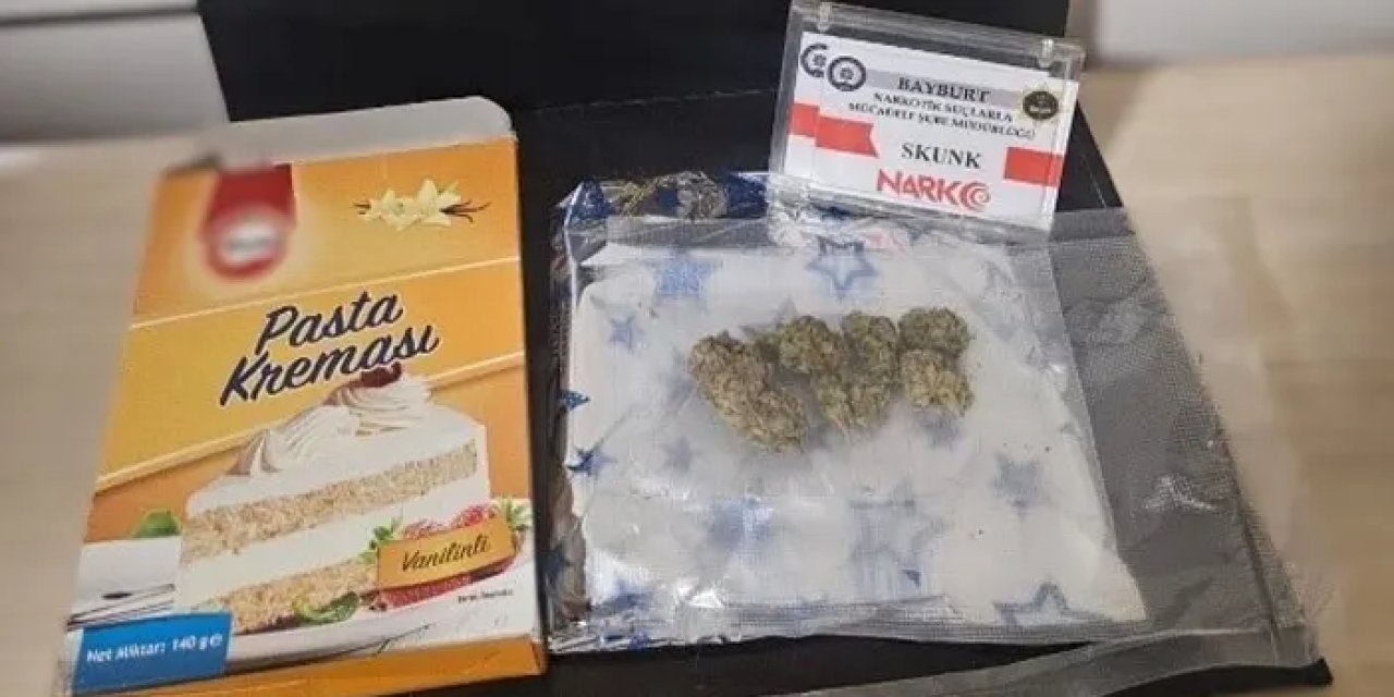 Bayburt’ta kargoyla gönderilen uyuşturucu yakalandı!