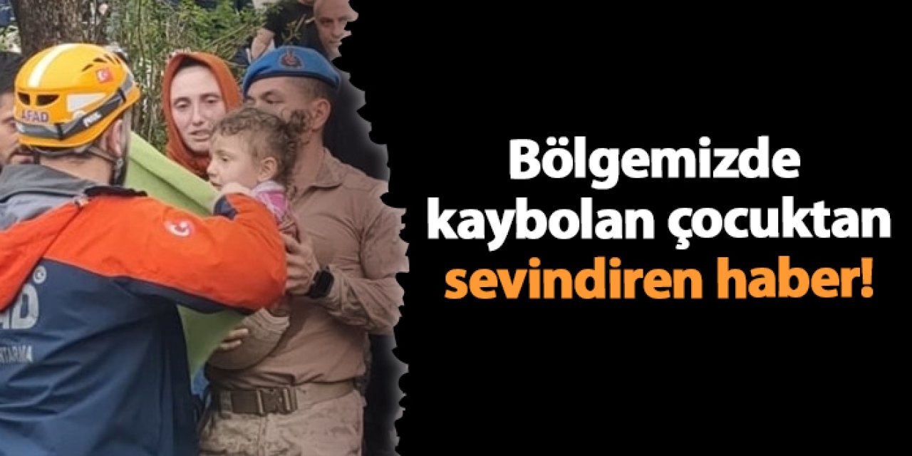 Rize'de kaybolan çocuk 3 saat sonra bulundu