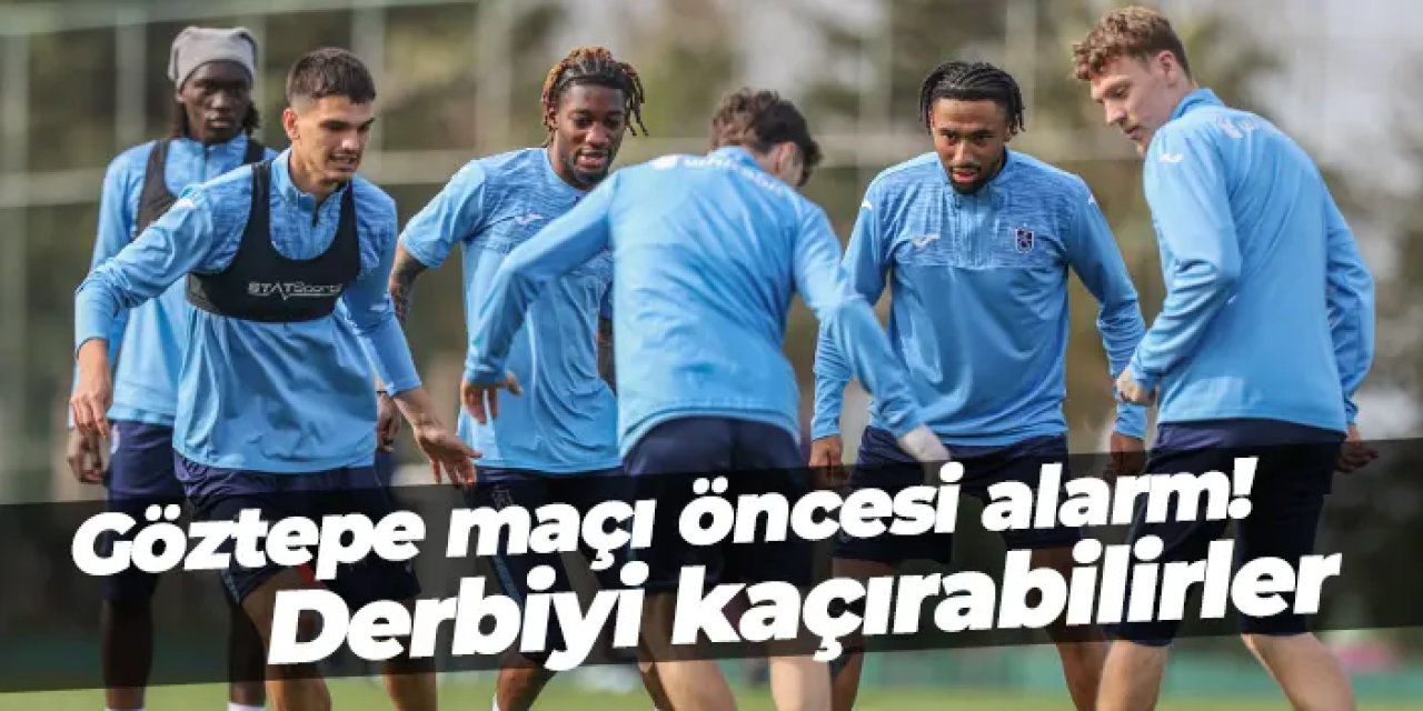 Trabzonspor’da derbi öncesi kart endişesi: 4 isim sınırda