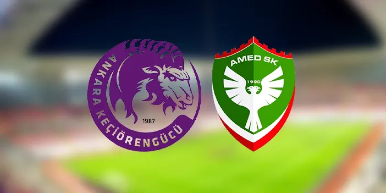 Keçiörengücü ile Amed Sportif karşı karşıya gelecek..Maç kadrosu, ilk 11'ler