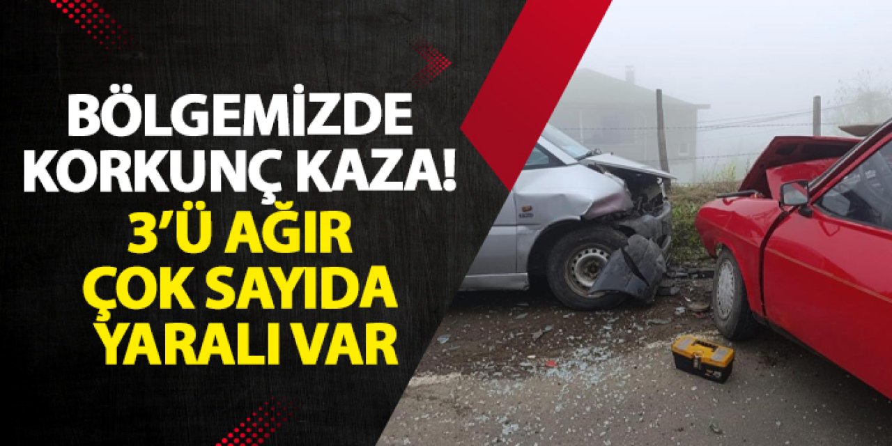 Ordu’da korkunç kaza! 3’ü ağır çok sayıda yaralı var