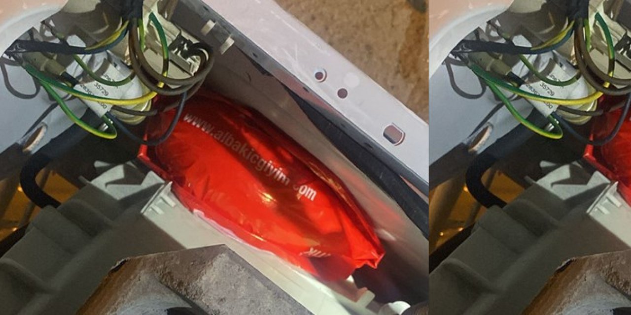 Samsun'da akıl almaz olay! Çamaşır makinesinin içine uyuşturucu gizlediler
