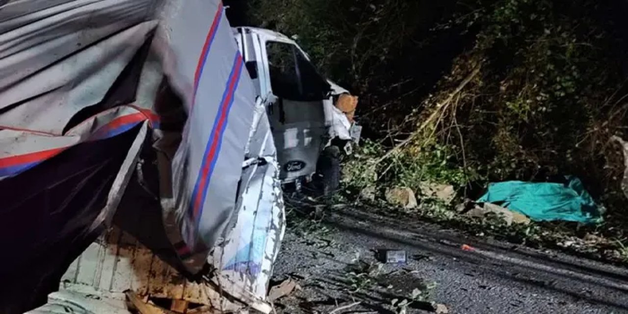 Giresun'da kamyone uçuruma yuvarlandı! 1 kişi öldü, 1 kişi yaralandı