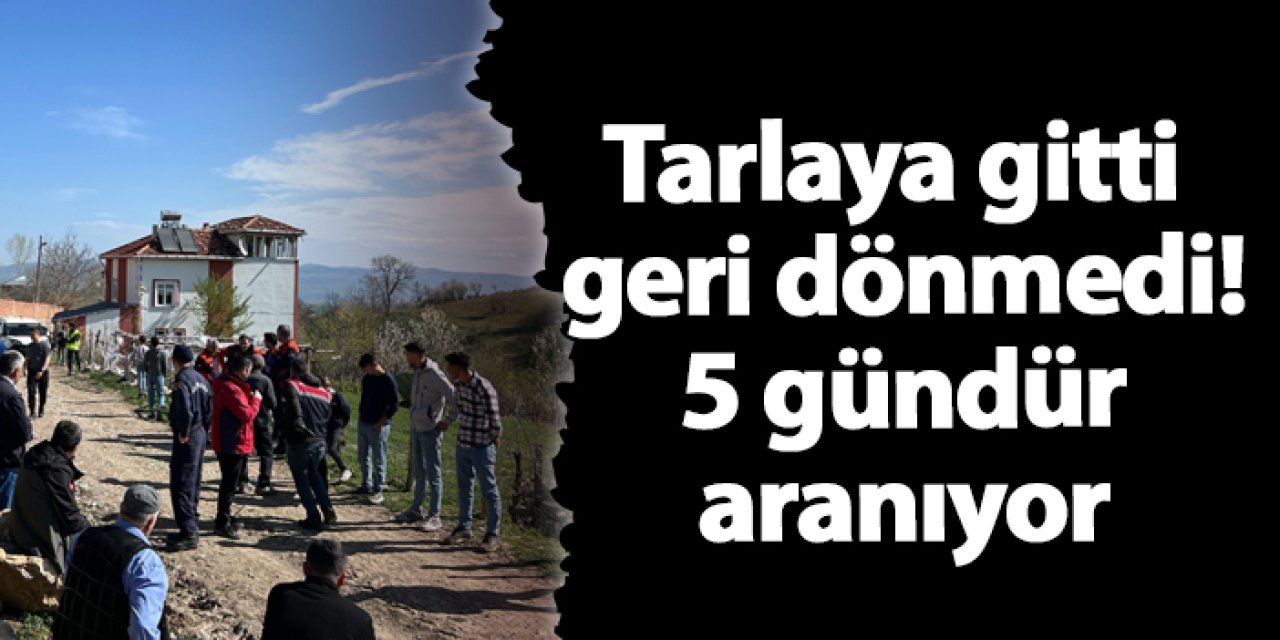 Tarlaya gitti geri dönmedi! 5 gündür aranıyor