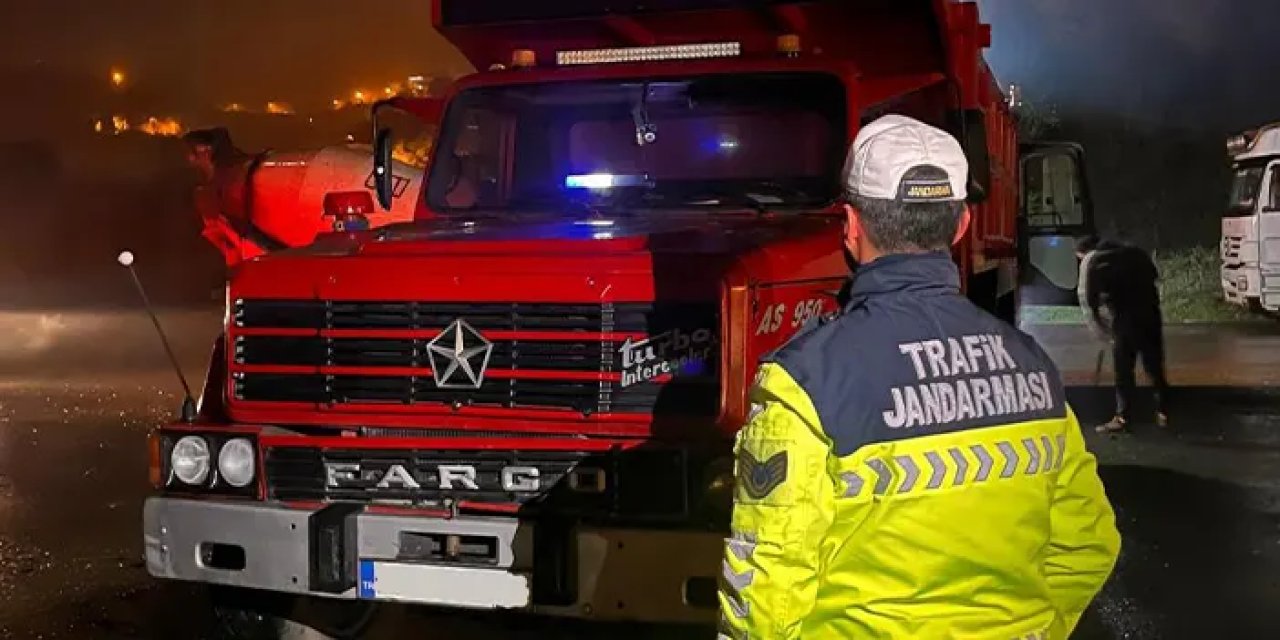 Ordu'da çakarlı kamyona rekor ceza: 138 bin TL!