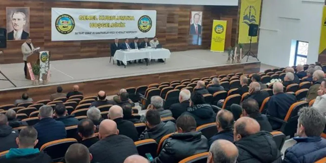 Bayburt Esnaf Kooperatifi Genel Kurulu yapıldı: Yeni dönem bütçesi onaylandı