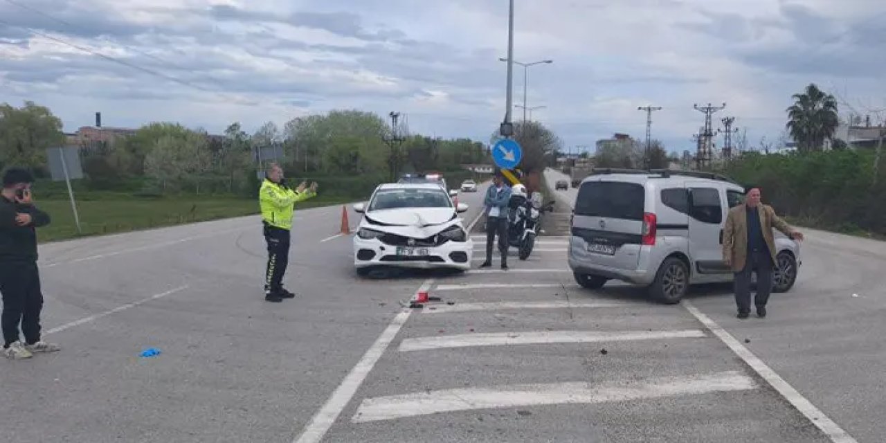 Samsun’da iki otomobil çarpıştı: 1 kişi yaralandı