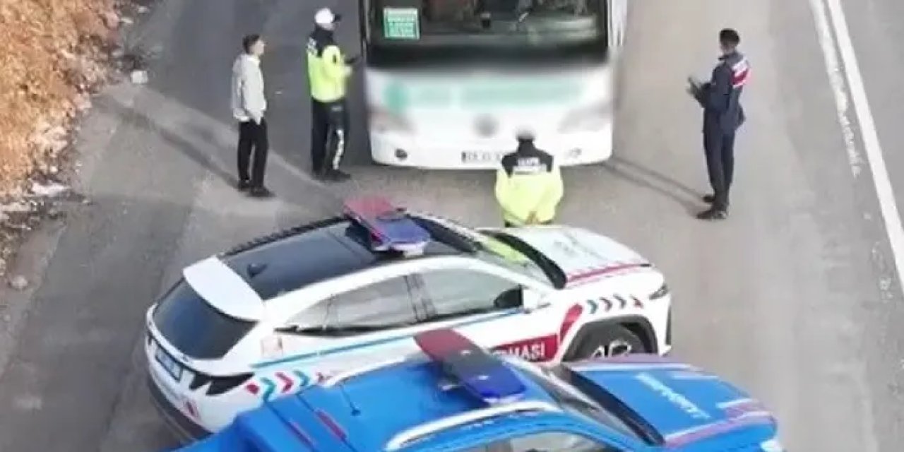 Bayburt’ta jandarmadan trafik denetimi