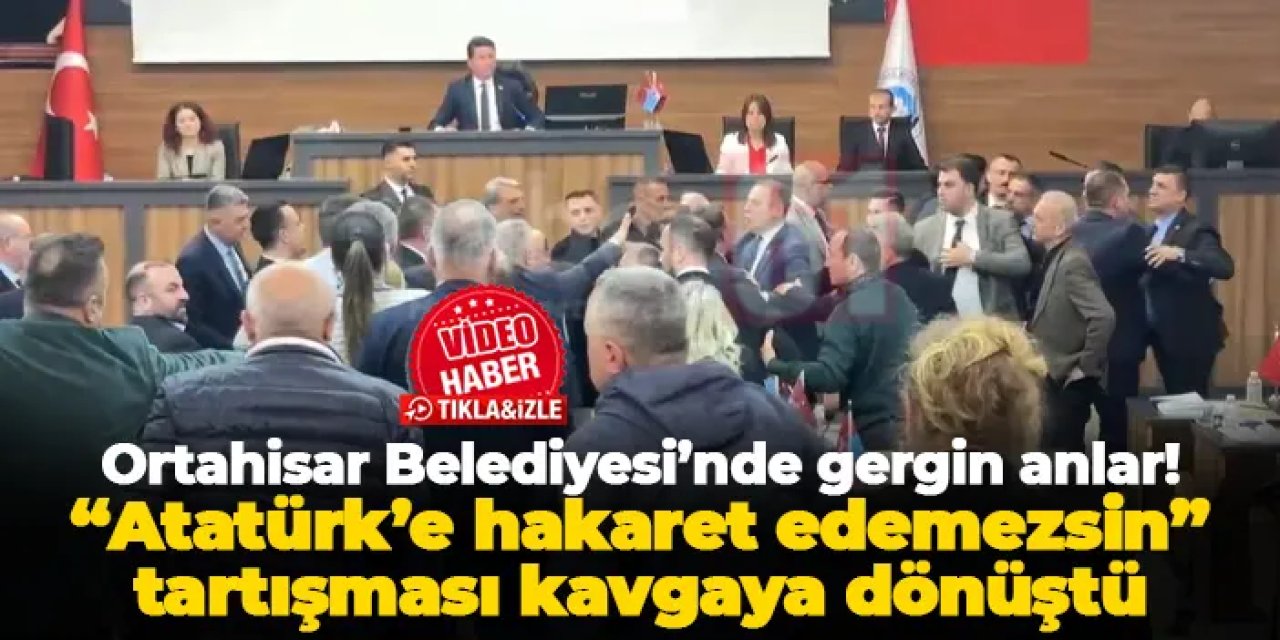 Ortahisar Belediyesi’nde gergin anlar: “Atatürk’e Hakaret Edemezsin” tartışması kavgaya dönüştü