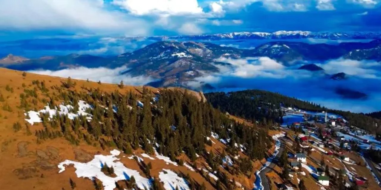 Giresun Sis Dağı’nda kartpostallık manzaralar oluştu!