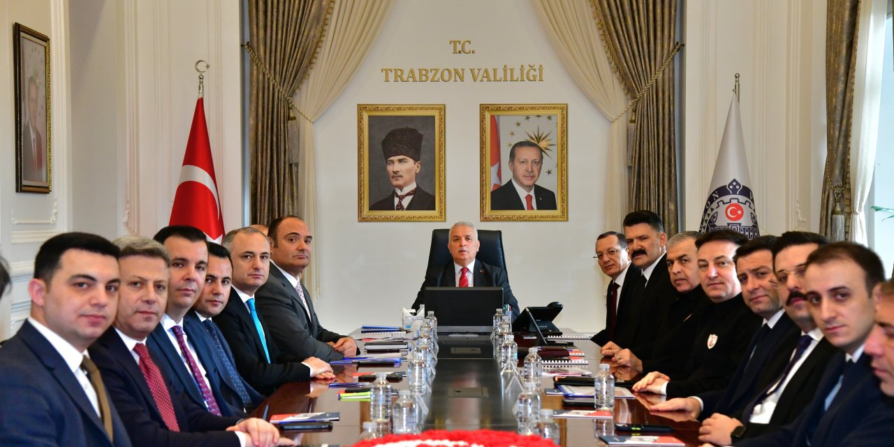 Trabzon’da İl Güvenlik ve Asayiş Koordinasyon toplantısı yapıldı