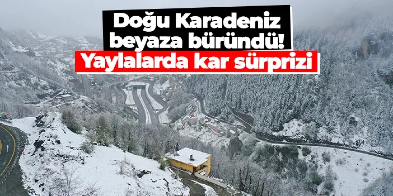 Doğu Karadeniz beyaza büründü: Yaylalarda kar sürprizi