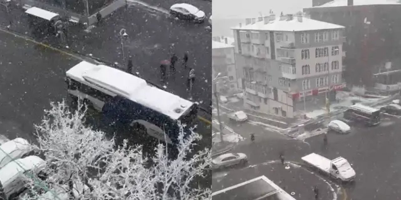 Ankara'da Nisan ayında kar sürprizi!