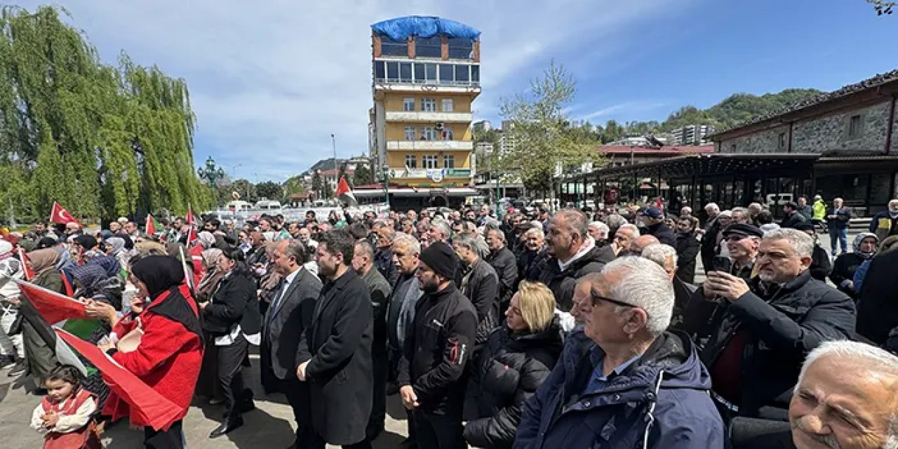 Artvin'de Filistin için yürüdüler