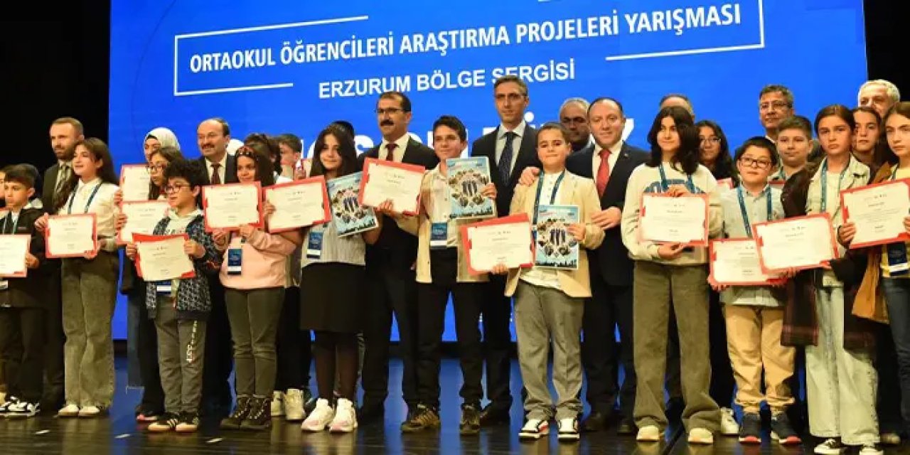 Erzurum’dan TÜBİTAK başarısı: 10 dalda ödül, bölge birinciliği!