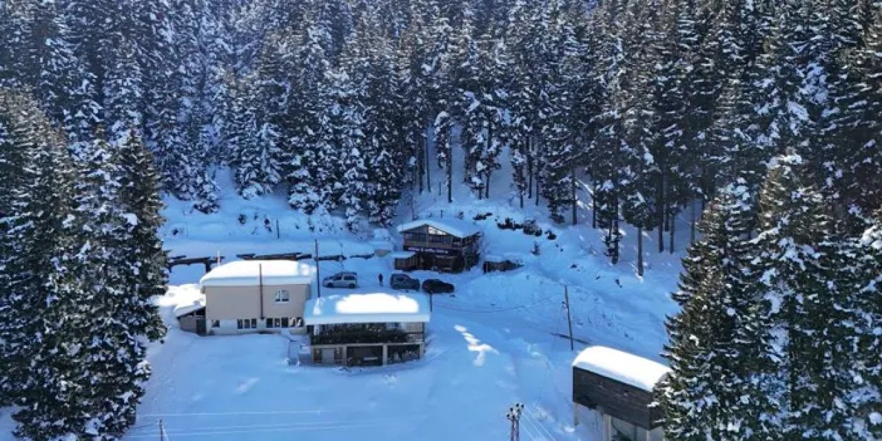 Giresun yaylaları nisan ayında karlandı!