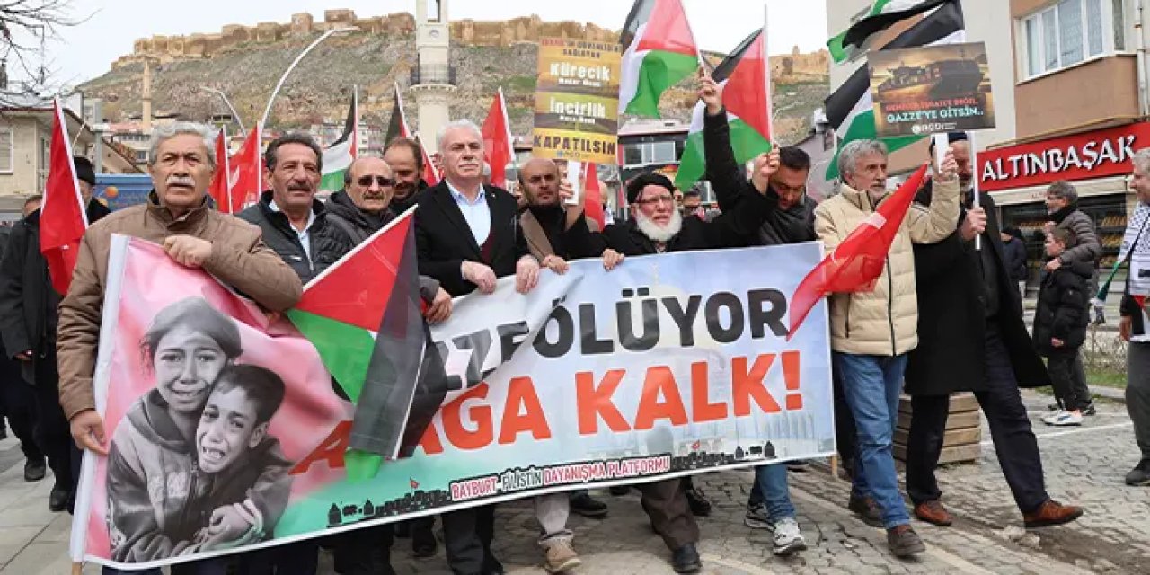 Trabzon ve Karadeniz illerinde İsrail protesto edildi