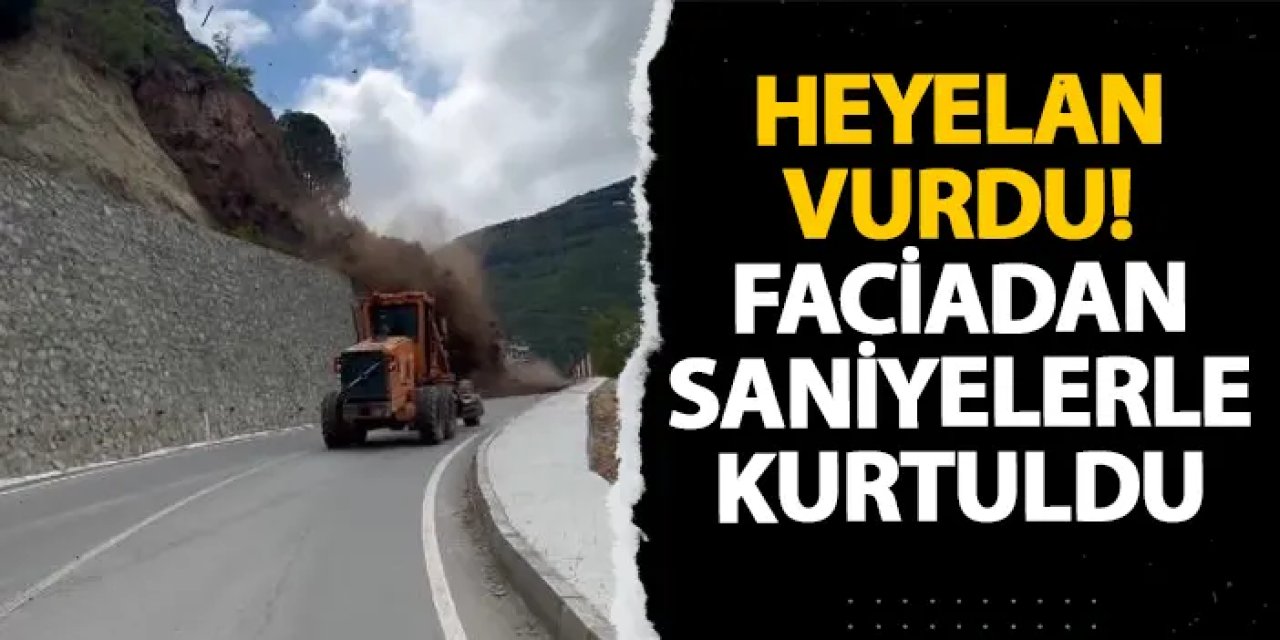 Artvin’i heyelan vurdu! Faciadan saniyelerle kurtuldu