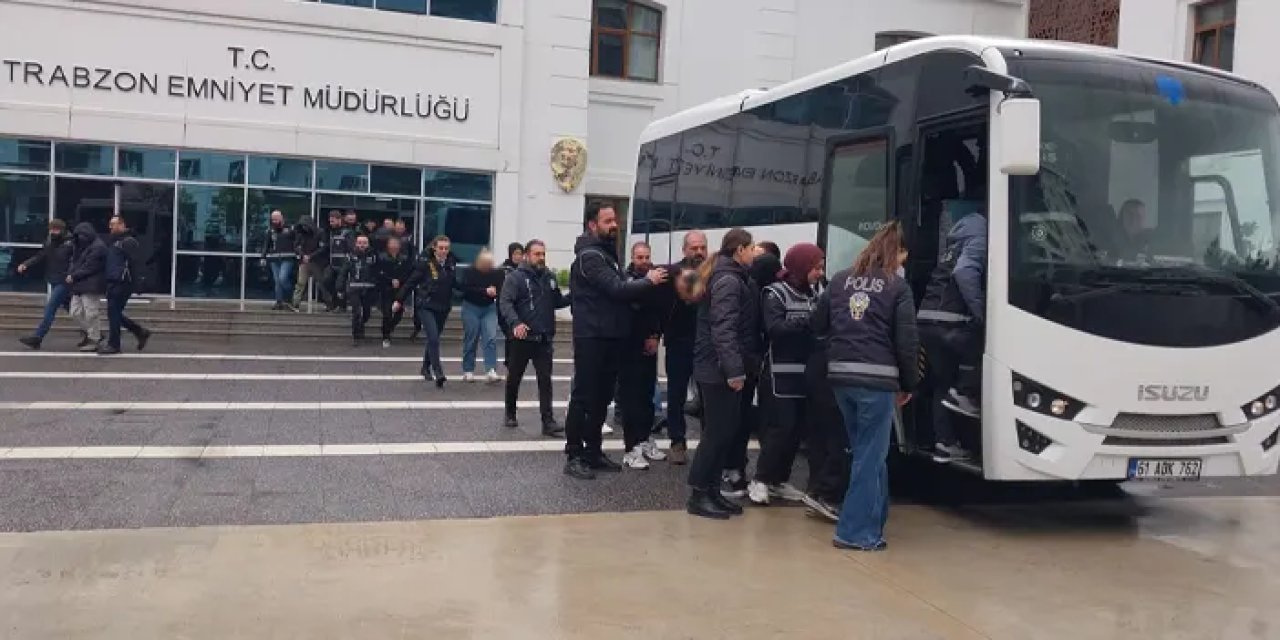 Trabzon merkezli 23 ilde dev operasyon! 9 milyarlık vurgun: Şüpheliler adliyeye sevk edildi