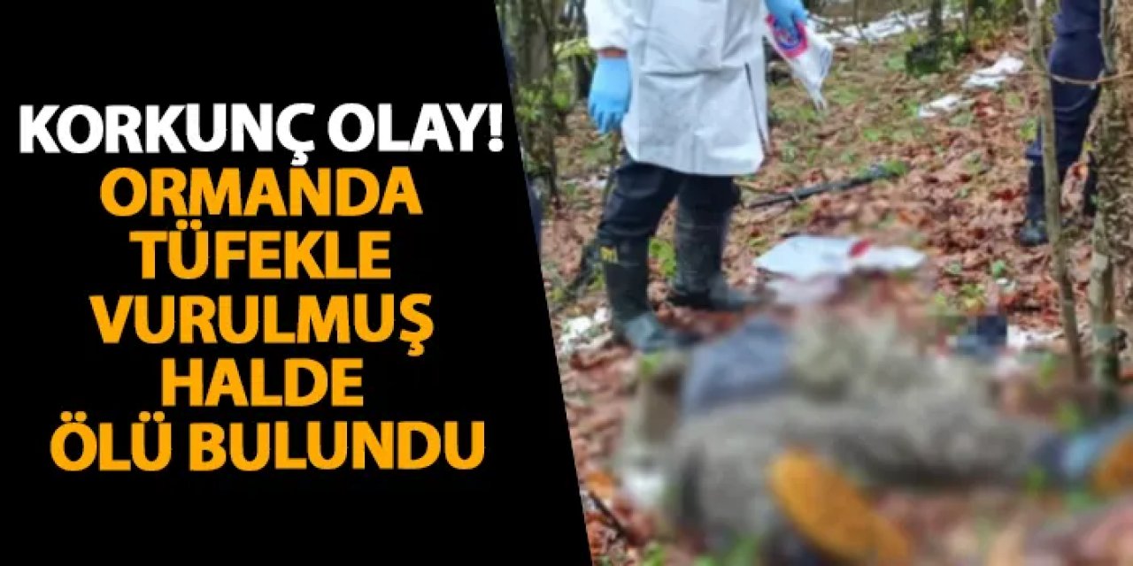 Samsun’da korkunç olay! Ormanda tüfekle vurulmuş halde ölü bulundu