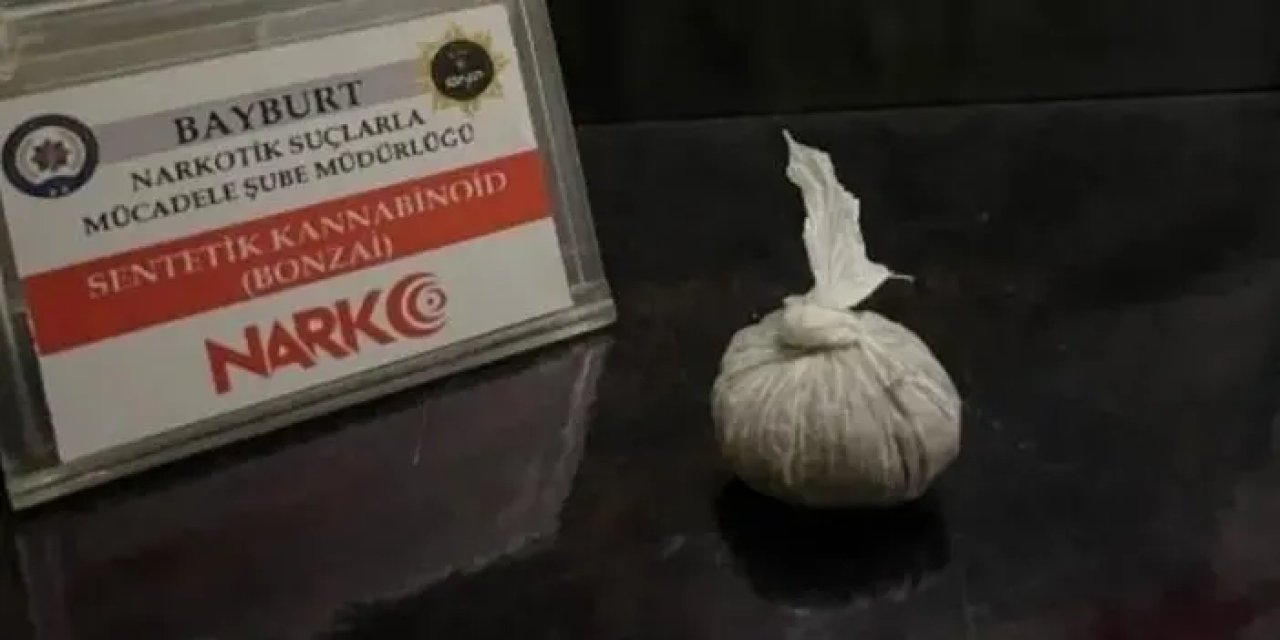 Bayburt’ta zehir operasyonu! Bir şahsa işlem yapıldı