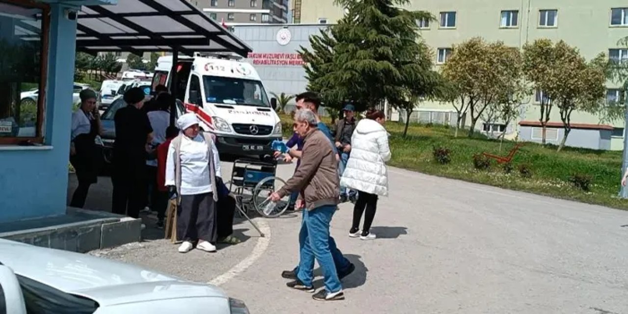 Samsun’da huzurevinde yangın paniği! Tahliye edildi